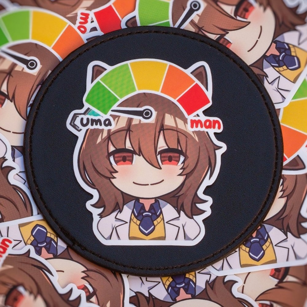 Agnes Tachyon Man Or Uma Sticker - Weeby Stitches