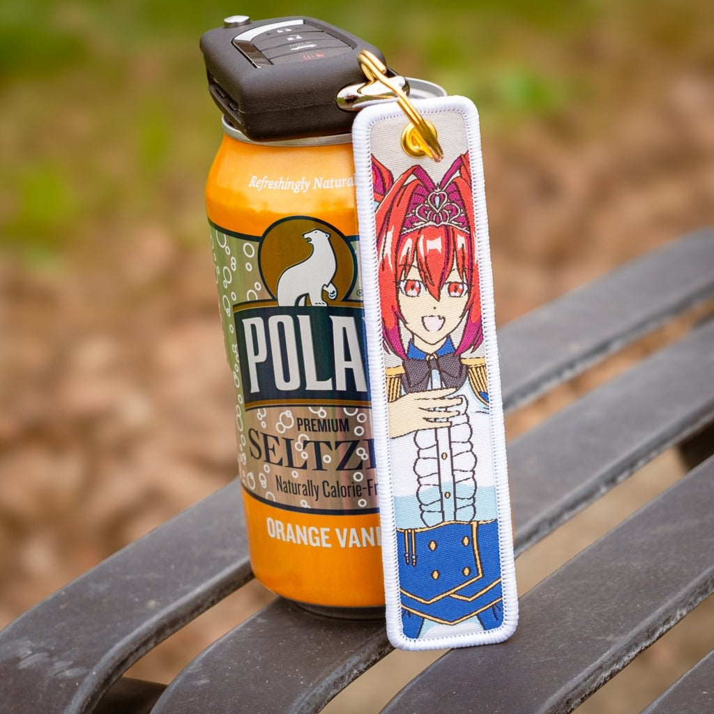 Daiwa Scarlet Jet Tag Keychain - Weeby Stitches