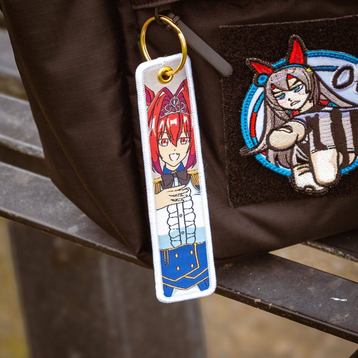 Umamusume Scarlet Jet Tag Keychain - Collectible Accessory – Weeby