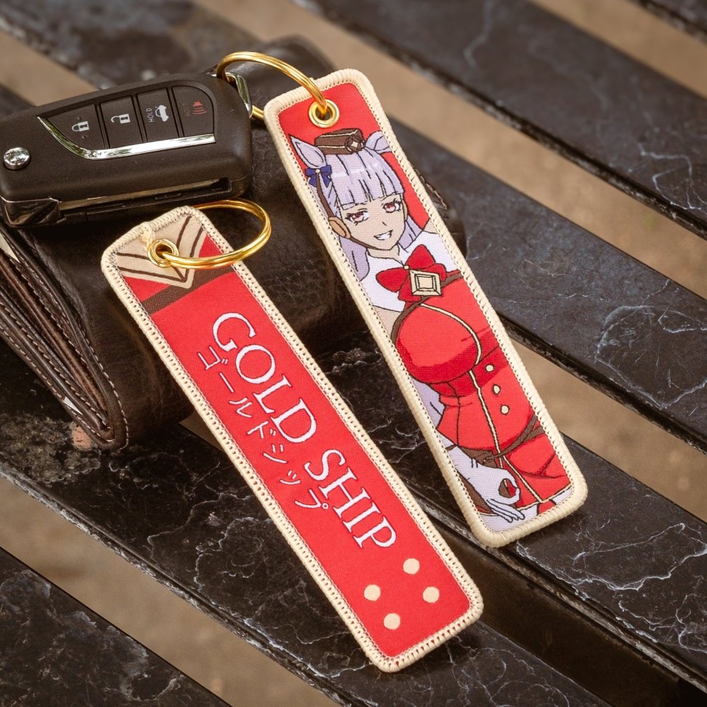 Goldship Jet Tag Keychain - Weeby Stitches
