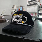 Manhattan Cafe Hat Velvet Rope Hat - Weeby Stitches