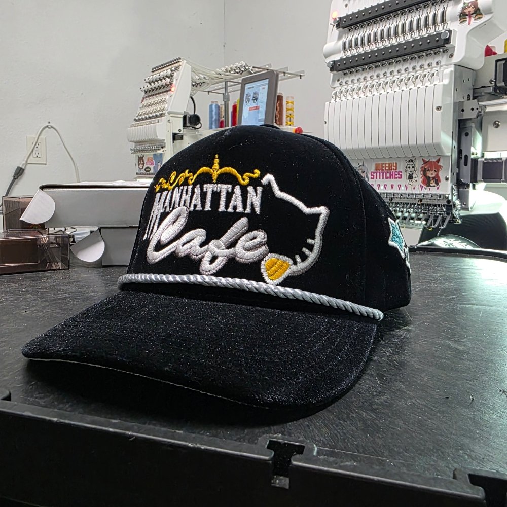 Manhattan Cafe Hat Velvet Rope Hat - Weeby Stitches