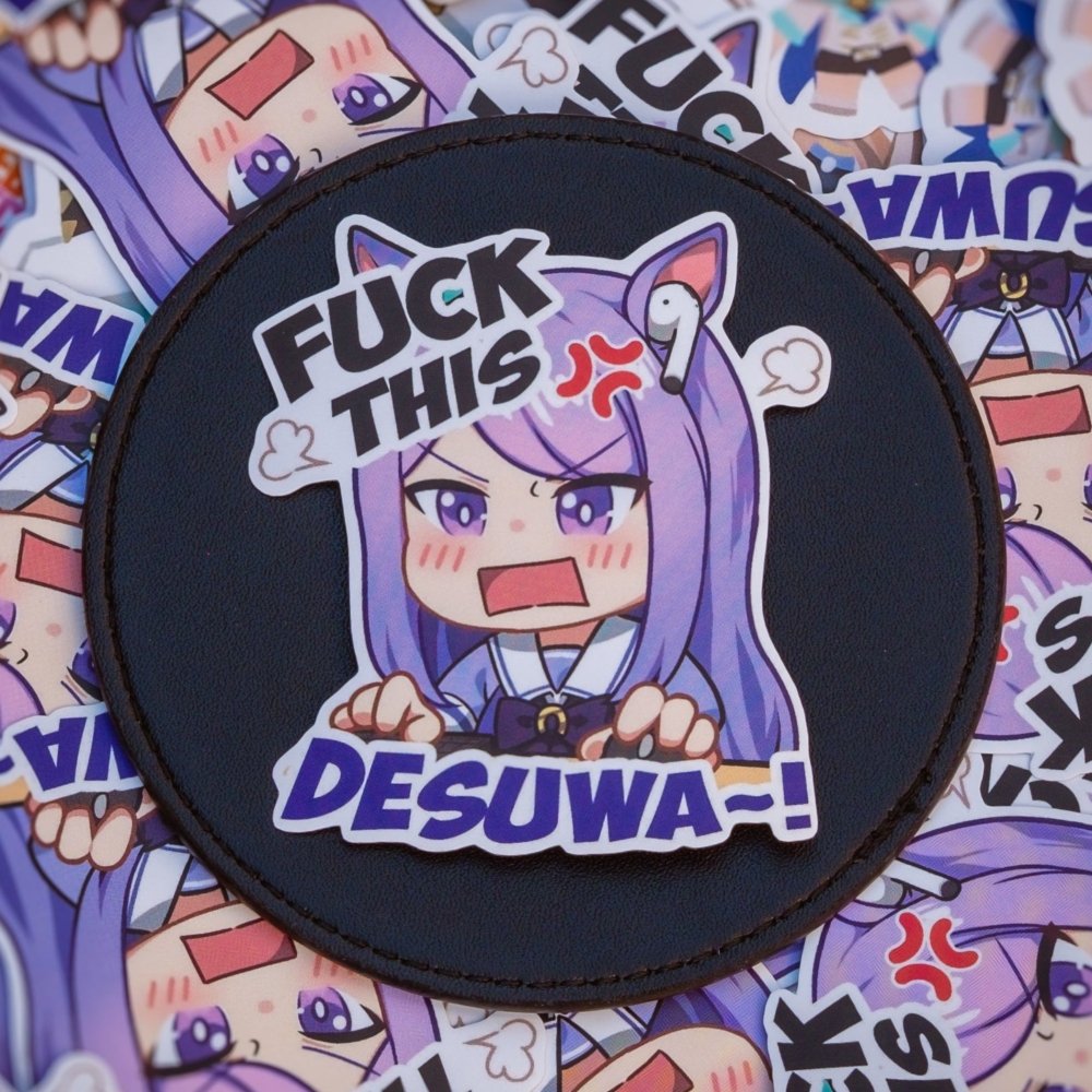Mejiro McQueen F This Desuwa Sticker - Weeby Stitches