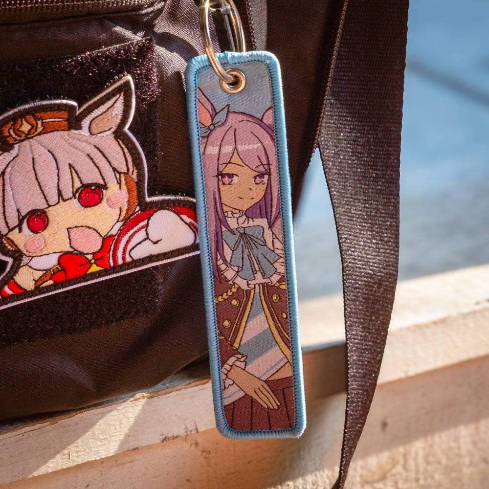Mejiro McQueen Jet Tag Keychain - Weeby Stitches