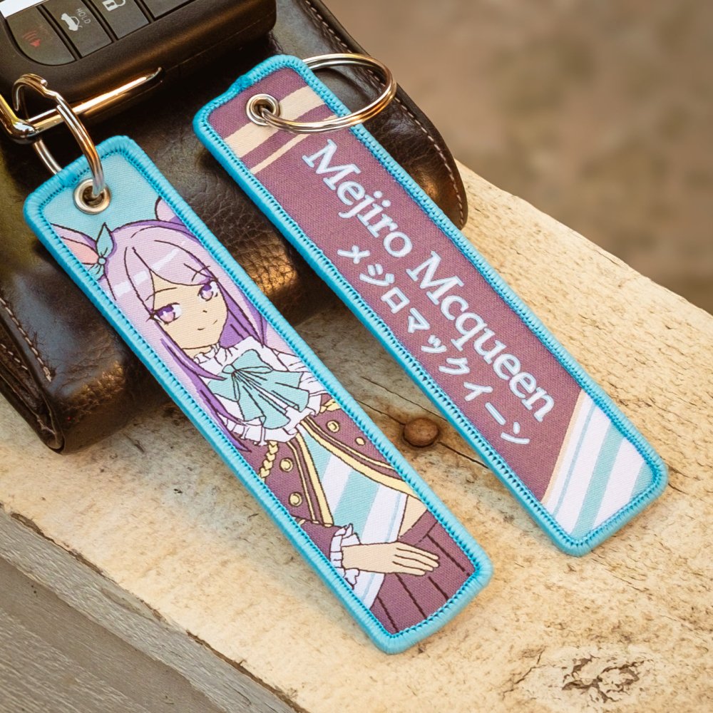 Mejiro McQueen Jet Tag Keychain - Weeby Stitches