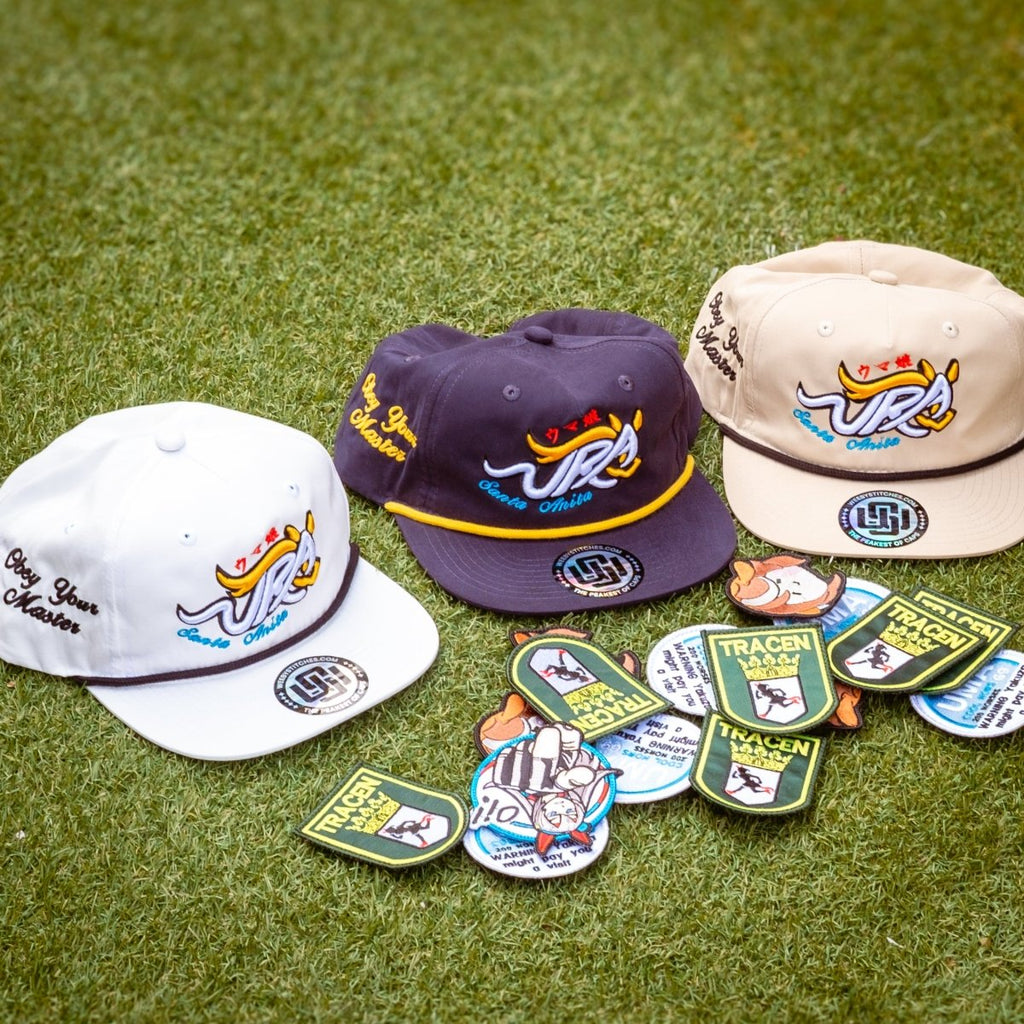 Santa Anita hat - Dark Blue version - Weeby Stitches