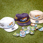 Santa Anita hat - Dark Blue version - Weeby Stitches