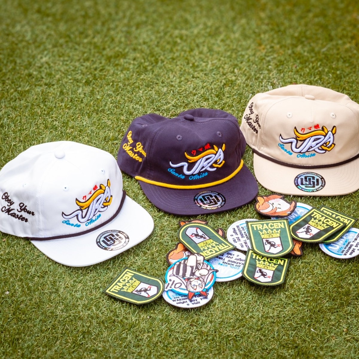 Santa Anita hat - Dark Blue version - Weeby Stitches