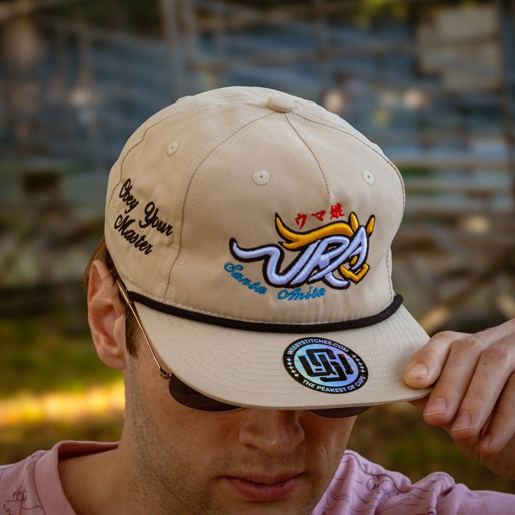 Santa Anita Obey Your Master Hat - Weeby Stitches