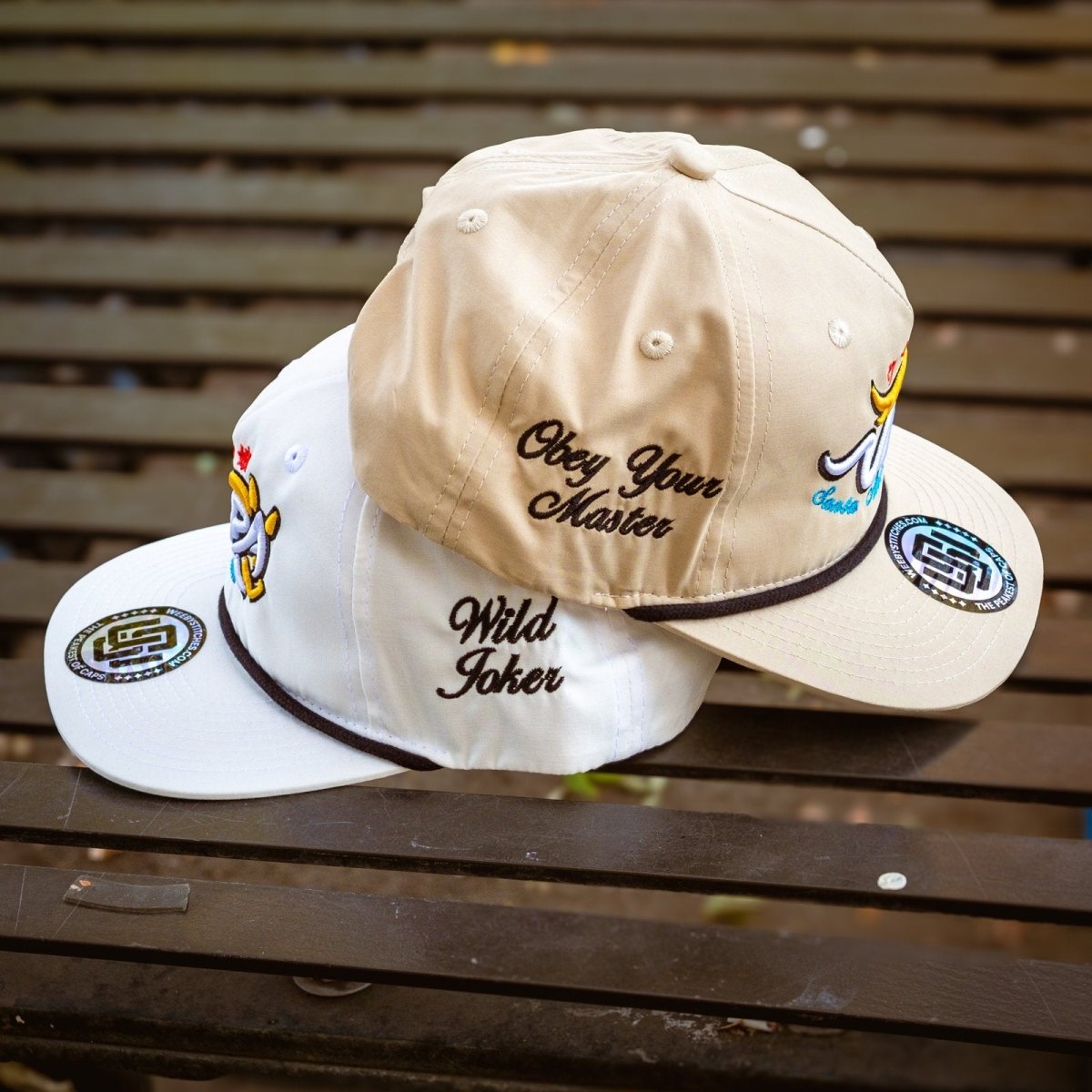 Santa Anita Obey Your Master Hat - Weeby Stitches