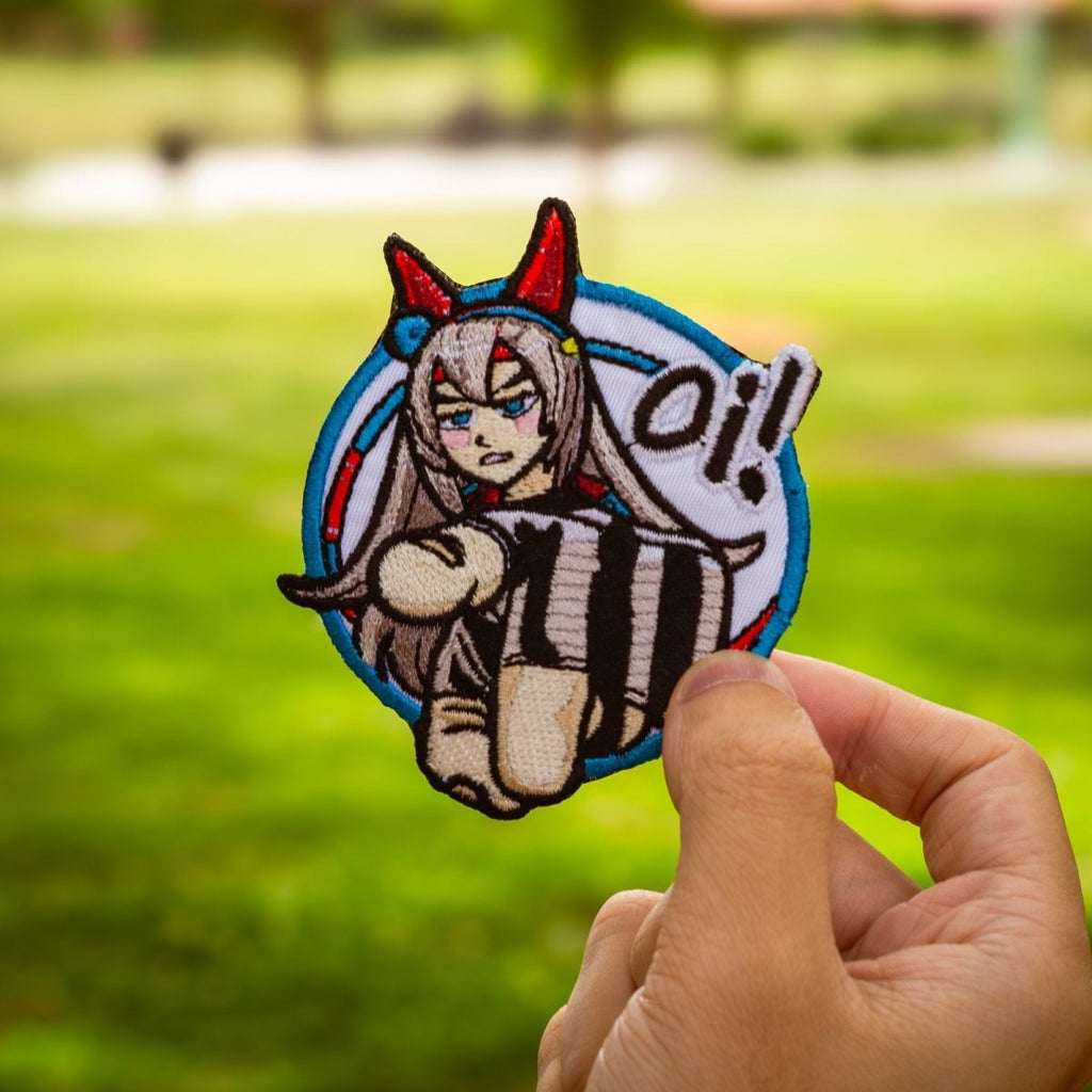 Tamamo Cross pointing at (You) menacingly patch - Weeby Stitches