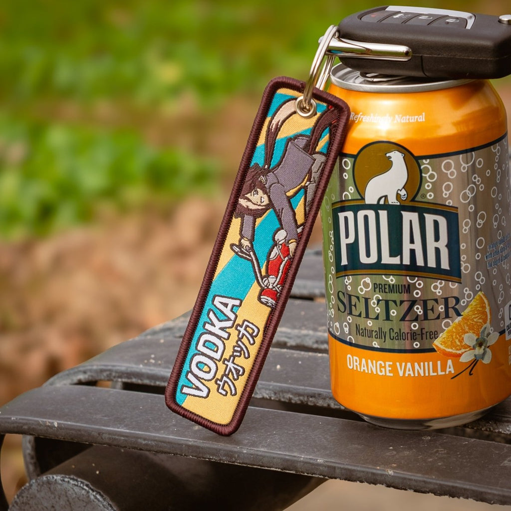 Vodka Jet Tag Keychain - Weeby Stitches